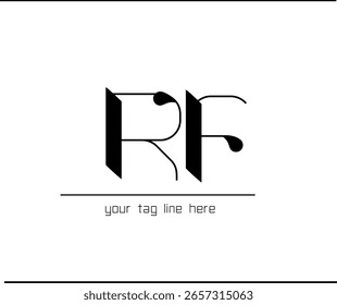 Creative RF Emblem - Vinculado R y F Lettermark Icon