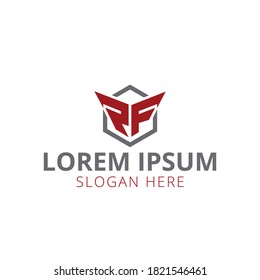 Creative RF Letter Business Logo Design