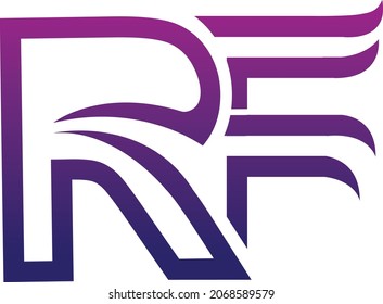 Creative RF Logo Icon Design