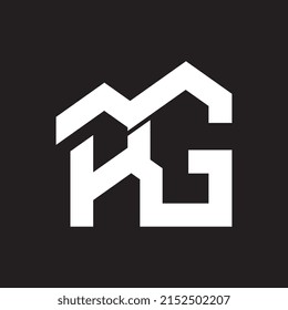 Creative RG initial letter logo design template vector. Modern monogram concept with elegant style, perfect for branding, corporate identity, business company, and professional typography logo.