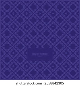 creative rhombus shape pattern with dark purple background