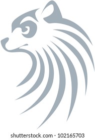 Creative Ring Tailed Lemur Illustration