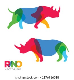 Creative Rinocheros Animal Design, Vector eps 10