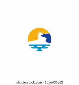 Creative River Logo Vector