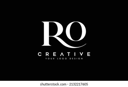 Creative RO, OR initial letter monogram business logo design vector template 
