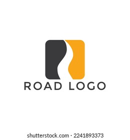 Creative Road Concept Minimalist Simple Logo Design Template
