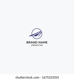 Creative road construction logo design sign concept design template. Speed, asphalt.