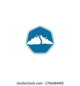 Creative road journey logo design. Road logo vector design template. Mountain road logo. Mountain road journey logo	