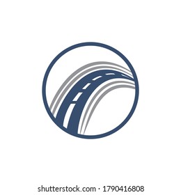 Kreatives Design für das Logos für Straßenfahrten. Straßenlogo, Vektordesign-Vorlage.	