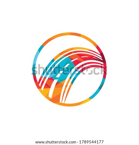 Creative road journey logo design. Road logo vector design template.	