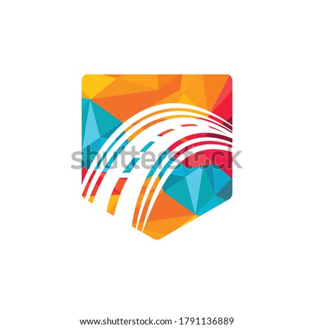 Creative road journey logo design. Road logo vector design template.	