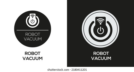 Creative (Robot Vacuum) Icon, Vector Sign.