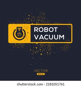 Creative (Robot Vacuum) Icon, Vector Sign.