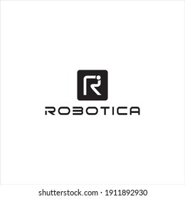 Creative Robotica Logo Design, Future Technology Vector Illustration