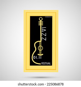 Creative Rock music poster template. 
