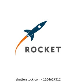 creative rocket logo design template