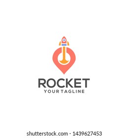 Creative Rocket Logo Design Vector Template