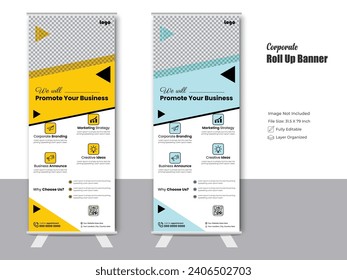 Diseño de banner de acumulación creativa, banner de promoción de negocios, plantilla para seminarios