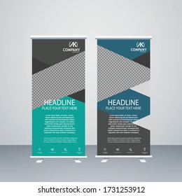 Creative roll up banner design template