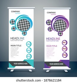 Plantilla de diseño de pancartas de resumen creativo