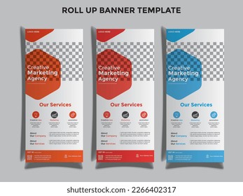 Plantilla de diseño de banner de resumen creativo. diseño de conjunto listo para imprimir.
