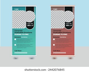 Creative Roll up banner Design Template