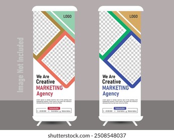 Creative Roll up Banner Design Templated.