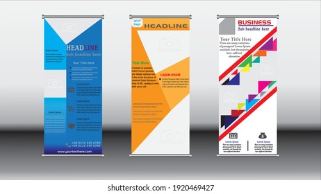 Creative roll up banner disign