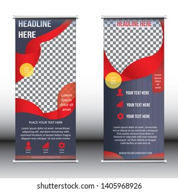 creative roll up banner template design