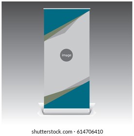 creative roll banner template design for promotion, company profile, information sign .etc