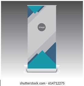 creative roll banner template design for promotion, company profile, information sign .etc