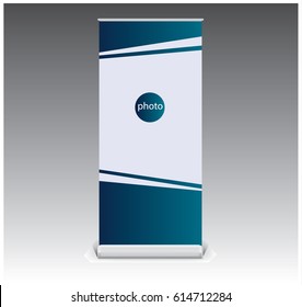 creative roll banner template design for promotion, company profile, information sign .etc