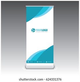 Creative Roll Banner Template Design