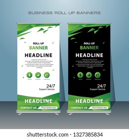 Creative roll up Design. Standing Banner Template. cover presentation abstract geometric background, colorful modern publication standing banner.