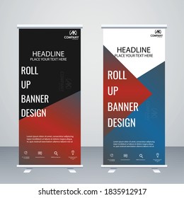 Creative roll up vector banner design