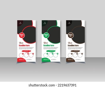 Design-Vorlage für kreatives Rollup-Banner