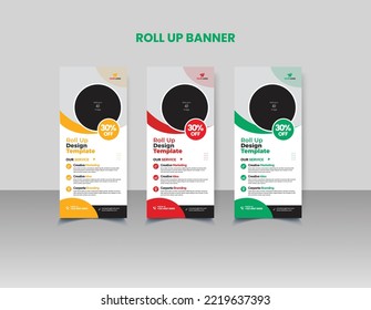 Creative Rollup Banner Design templet