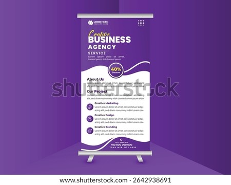 Creative Roll-Up Banner Template for Business Events and Promotions