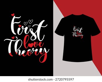 Diseño de letras románticas creativas inspiradas en las primeras emociones de amor, ideal para camisetas y regalos, mensaje, febrero, ropa, amor, tipografía, celebración, emoción, expresión, vacaciones, San Valentín.