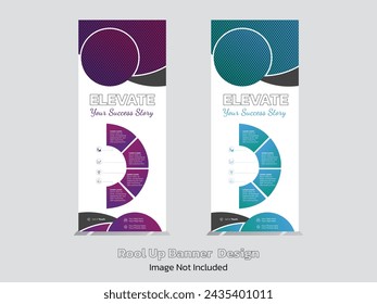 creative roolup banner design. elevate your brand with these type of design.