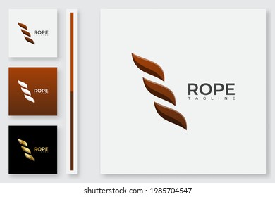 Creative Rope Logo and Icon Design Template