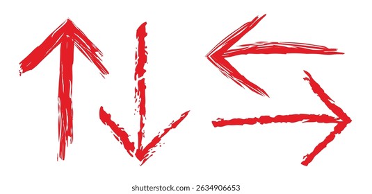 Diseño de forma de flecha áspera creativa, Vector de flechas