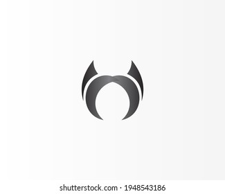 Creative round circle logo icon design with black color concept