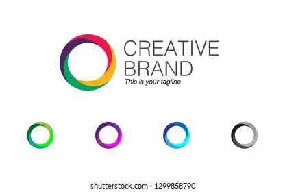 Creative round modern and cool logo and symbol design 