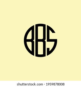 Creative Rounded Initial Letters BBS Logo. It will be suitable for which company or brand name start those initial.