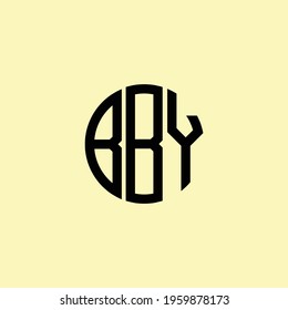 Creative Rounded Initial Letters BBY Logo. It will be suitable for which company or brand name start those initial.