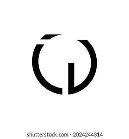 Creative Rounded Initial Letters IV Logo. It will be suitable for which company or brand name start those initial.