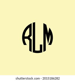 Creative Rounded Initial Letters RLM Logo. It will be suitable for which company or brand name start those initial.