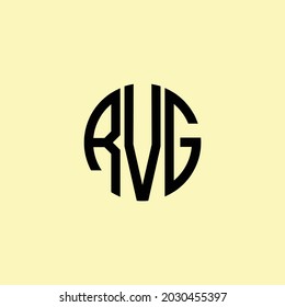 Creative Rounded Initial Letters RVG Logo. It will be suitable for which company or brand name start those initial.