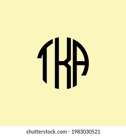 Creative Rounded Initial Letters TKA Logo. It will be suitable for which company or brand name start those initial.